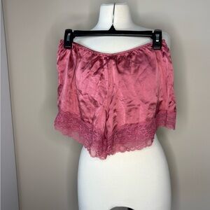 Intimissimi Pink Satin Lace Sleep Shorts